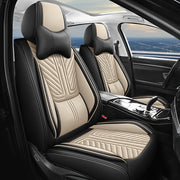 Universal PU Leather Car Seat Cover All-Season Full Coverage Interior Decoration