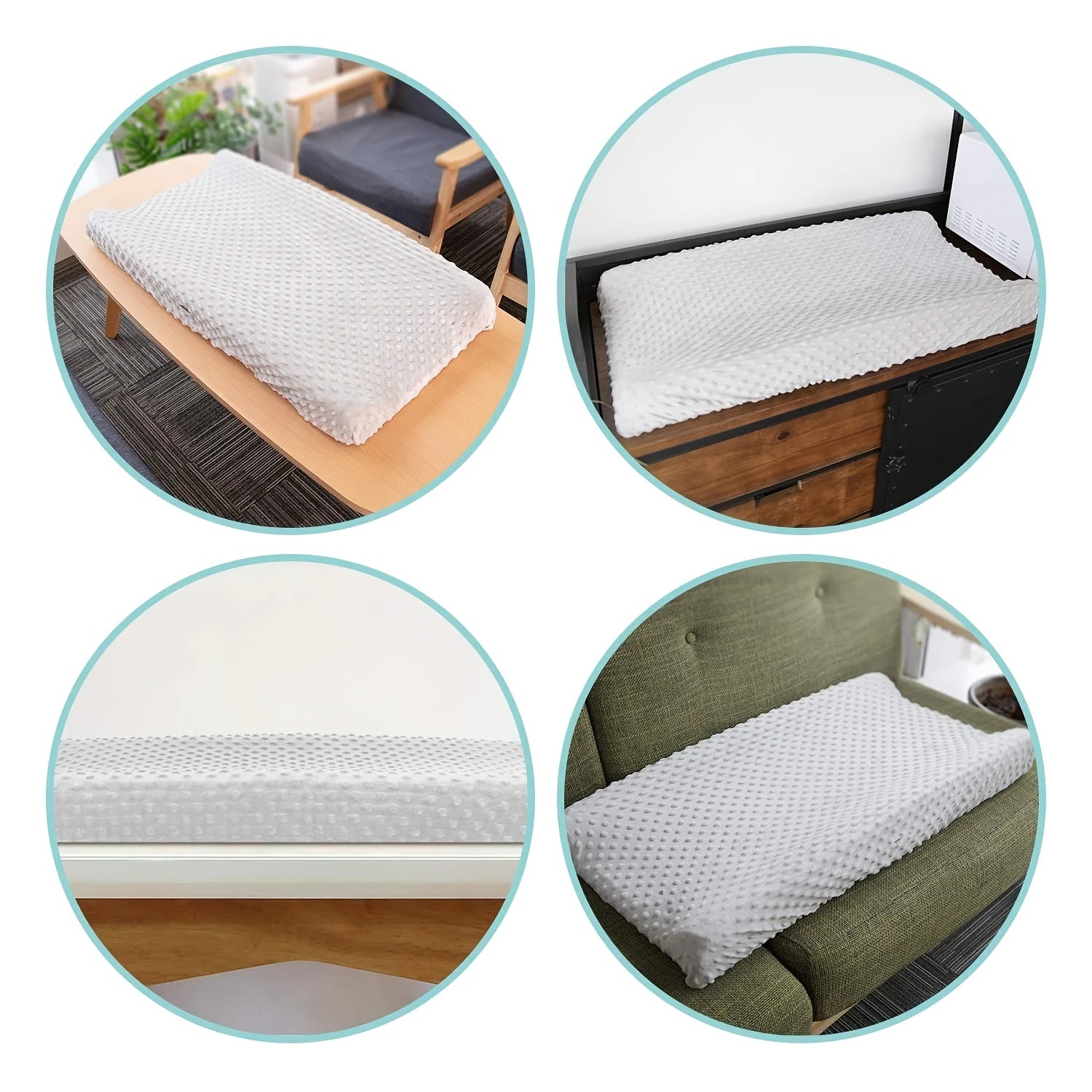 Changing Pad Cover 2 Pack Soft Minky Dots Plush Breathable Wipeable Baby Boy Girl