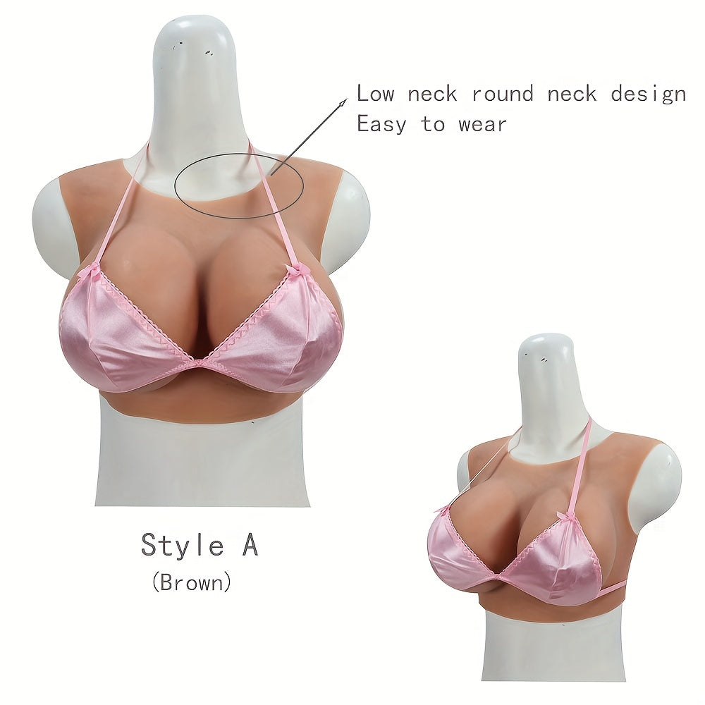 Large Silicone Fake Breasts for Cross-Dressing and Role-Playing, 1 Piece