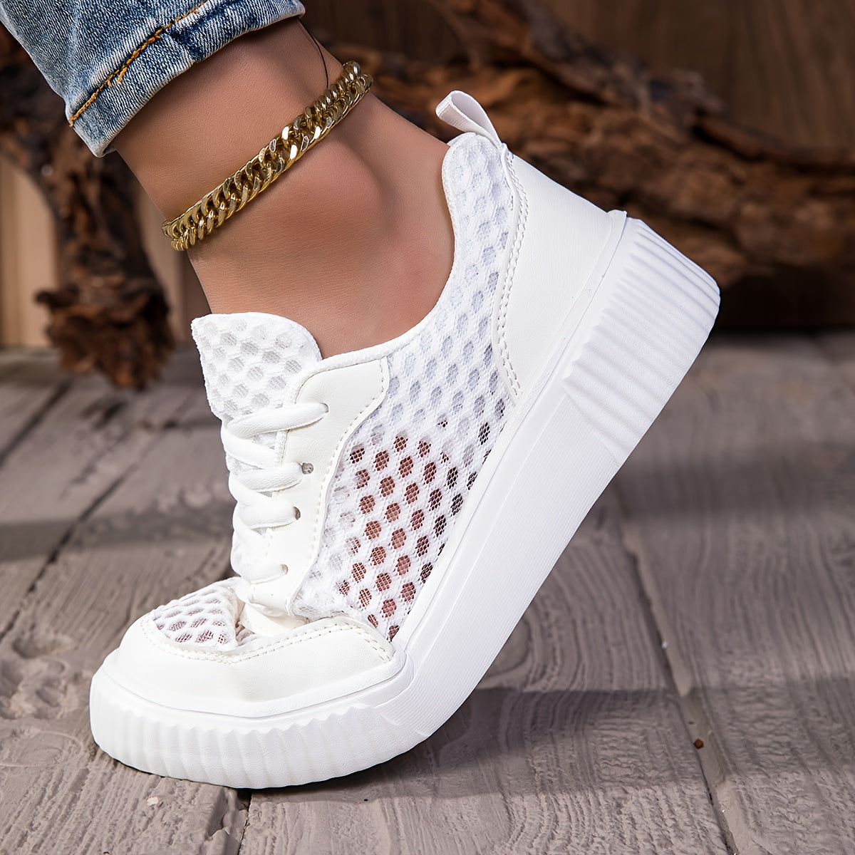 Women’s Breathable Mesh Sneakers Lightweight EVA Slip-On Casual Running Shoes