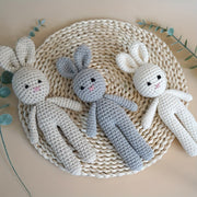 Crochet Baby Bunny Plush Toy for Infants and Toddlers