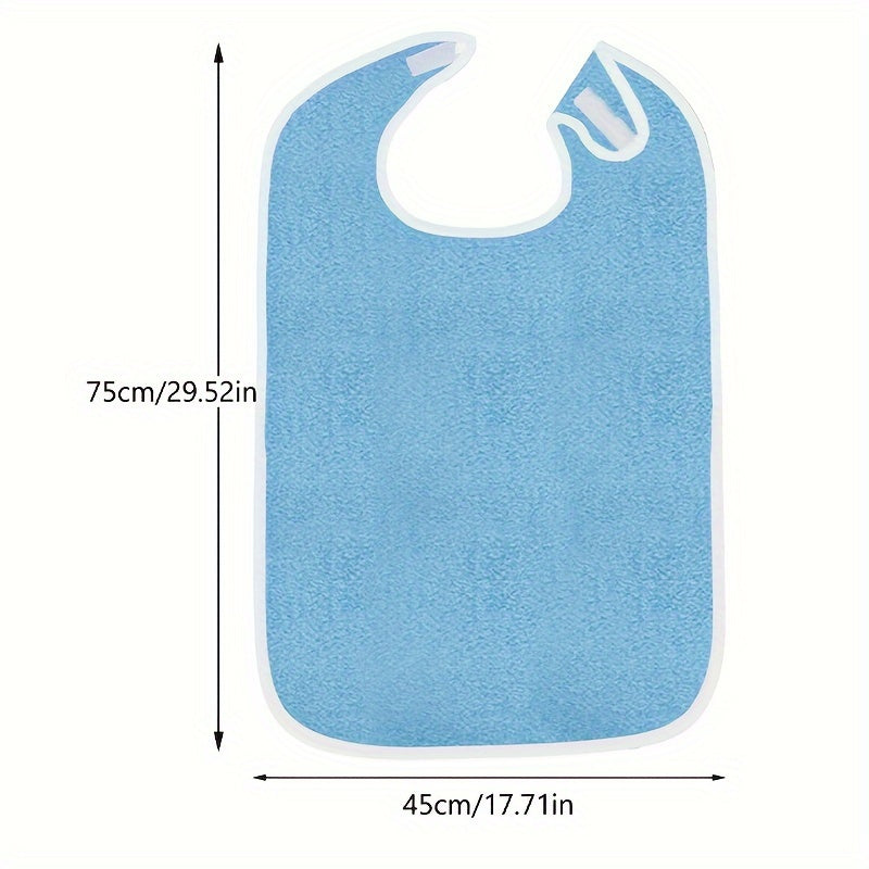 Adult Elderly Bib Soft Polyester Stain-Resistant Mealtime Cover