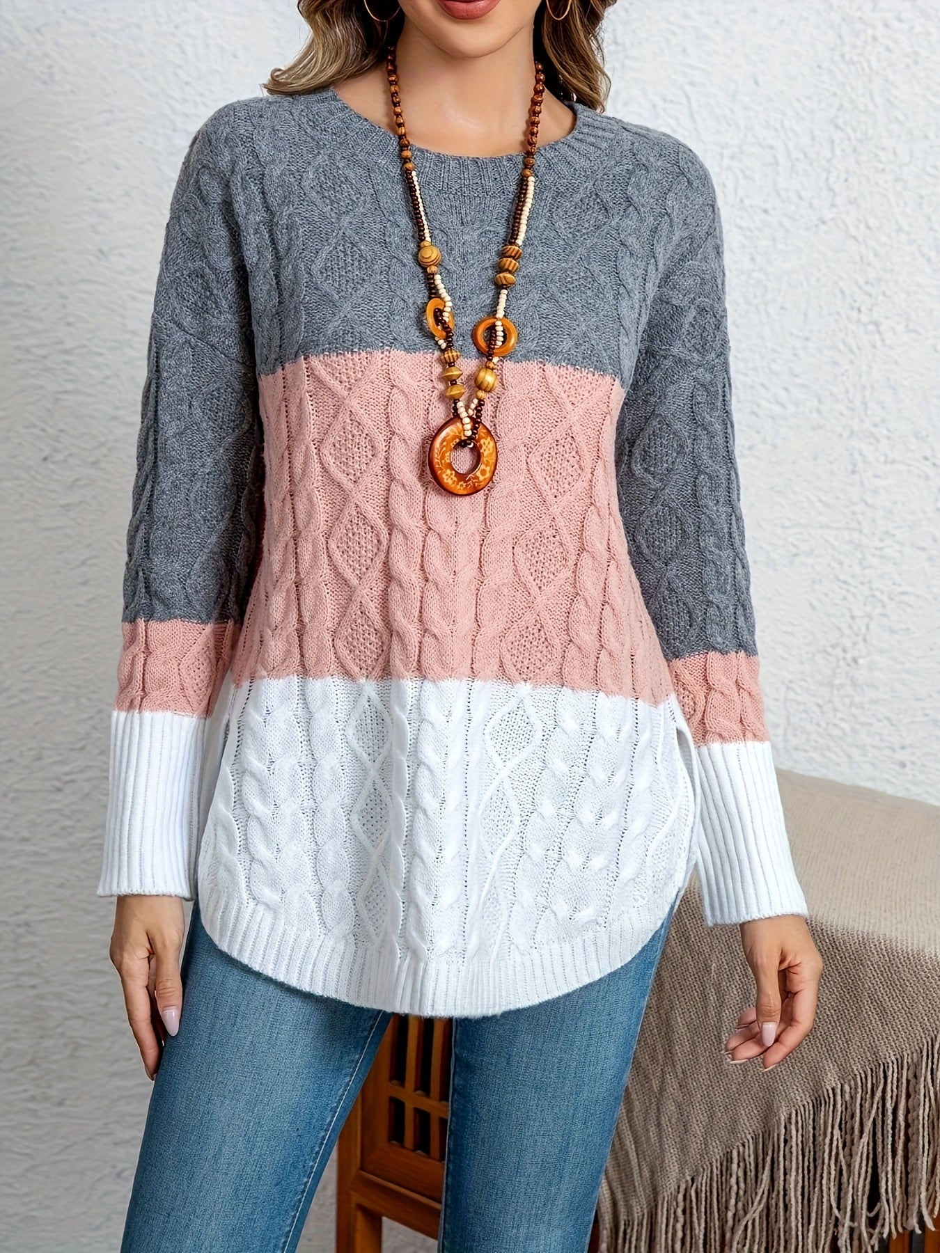 Ayollar uchun retro niş kiyimlari yumshoq sviter, kuz qish twist top