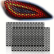 Car Vinyl Stickers Red and Black Honeycomb Pattern for Tail Lights