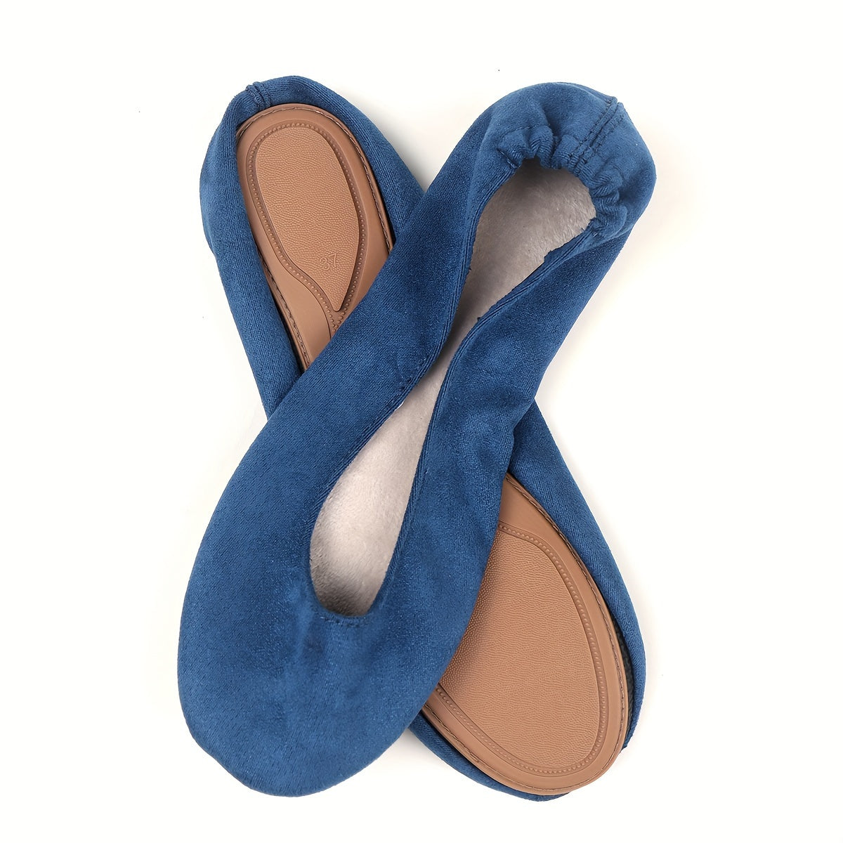 Women's Beige Cloth Casual Foldable Lightweight Dance Shoes Red Blue Gray