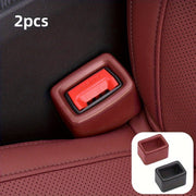 2-Pack PVC Car Seat Belt Buckle Protectors Scratch-Resistant Vehicle Interior Accessories