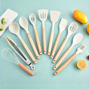 Silicone Kitchen Utensil Set Non-Stick Heat-Resistant Cooking Tools