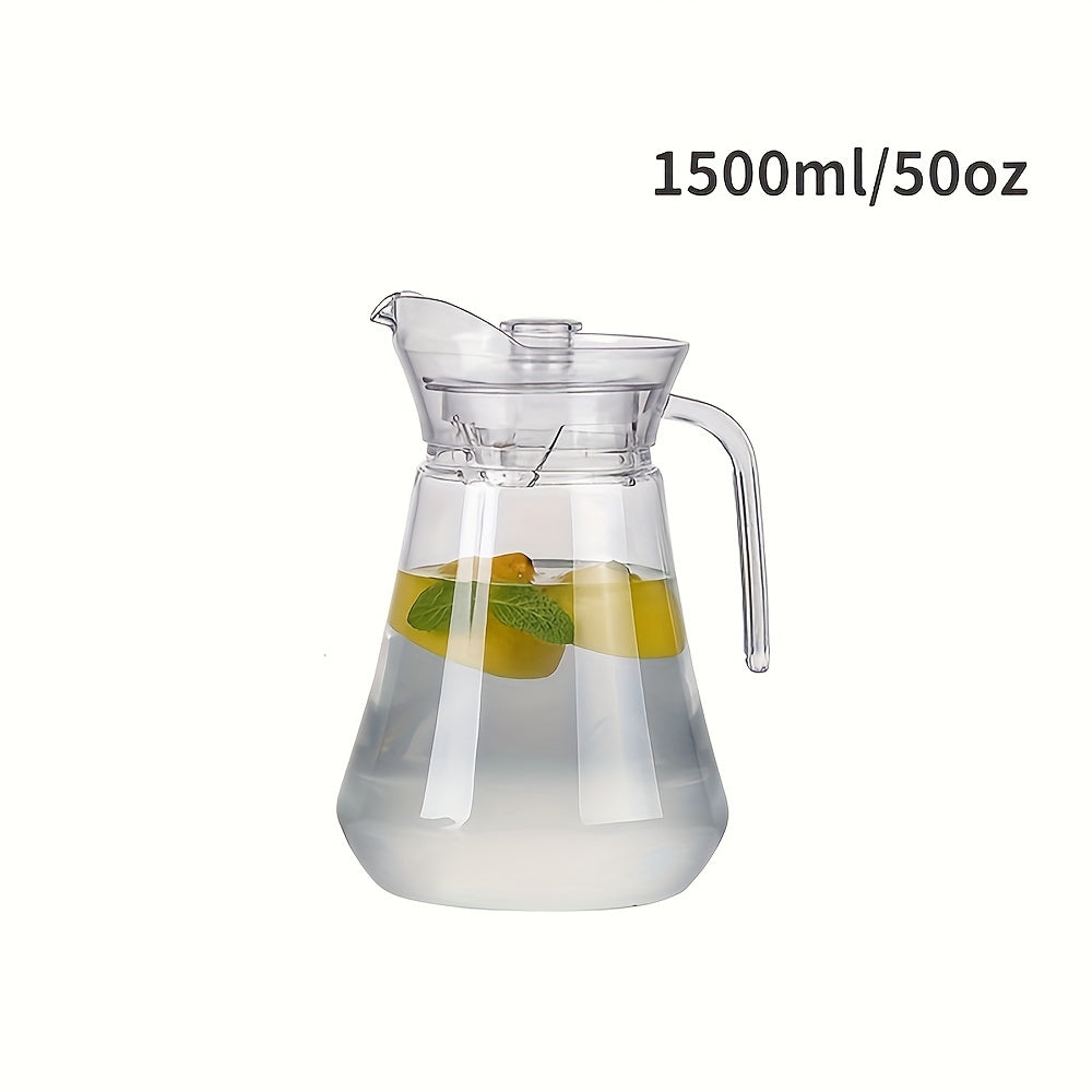 Jarra de agua de acrílico de uso intensivo de 32oz, 50oz y 67oz con tapa para bebidas frías