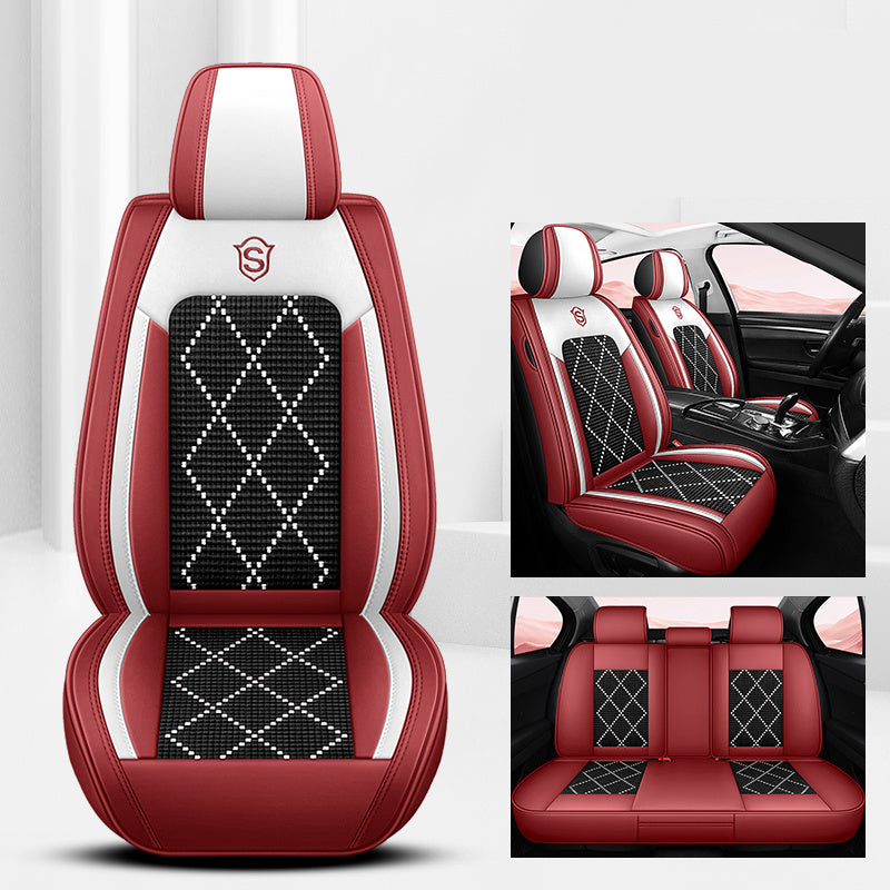 Universal Breathable Faux Leather Car Seat Covers for All Seasons