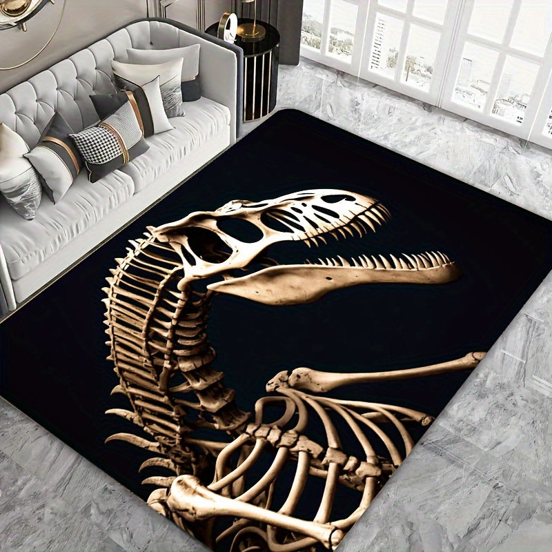 Dinosaur Fossil Area Rug Thick Soft Machine Washable Indoor Decor Mat