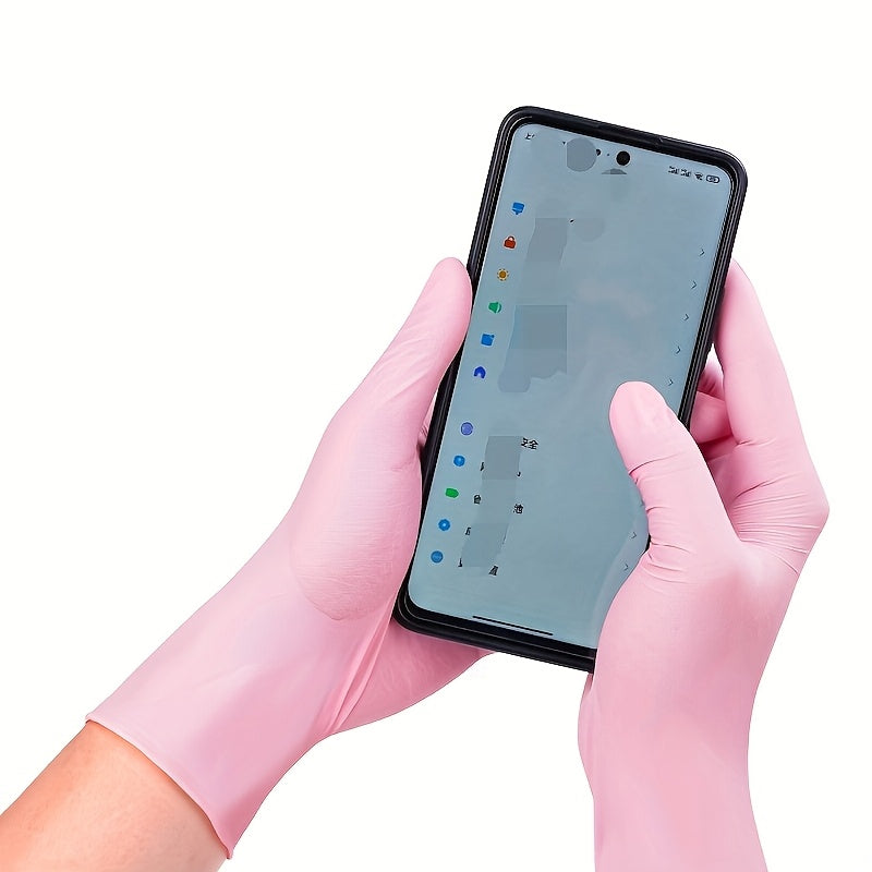 Одноразовые нитриловые перчатки многофункциональные водонепроницаемые противоскользящие для мытья посуды и уборки