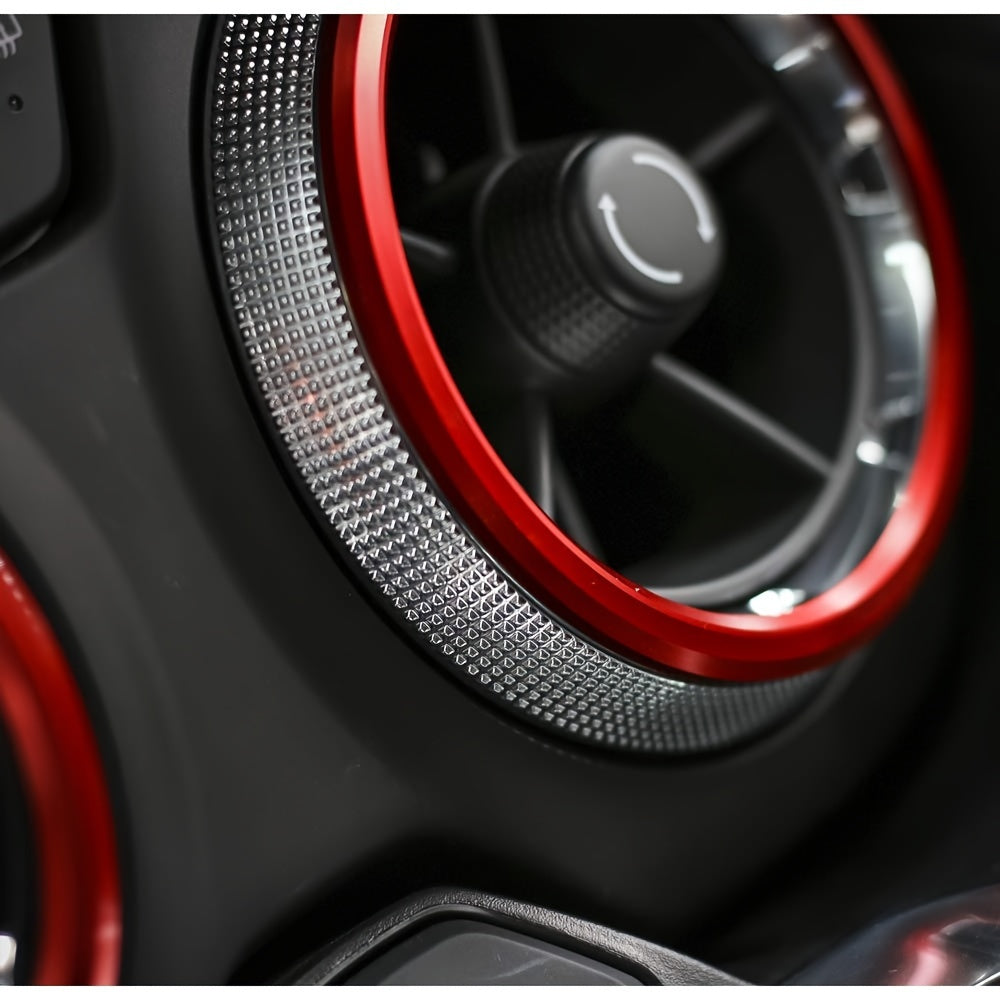 4pcs Aluminum Air Conditioner Knob Outlet Trim for Camaro 2016-2020