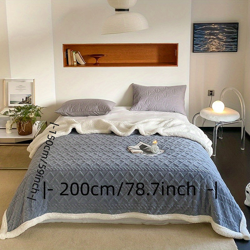 Qulay Fleece tashlash plashkasi 1-chi qirrali ikki tomonlama yumshoq polyester, yotoqxona va mehmonxona uchun, yashil, ko'k, sariq