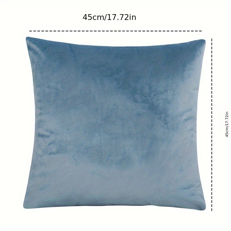 Soft Cotton Pillowcase with Hidden Zipper for Home and Office Decor