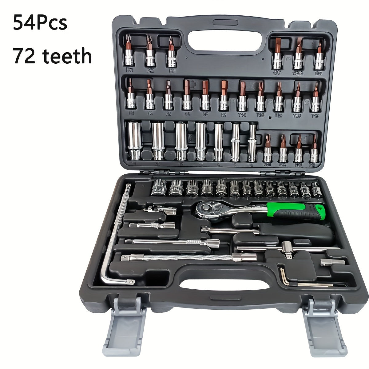 121-Piece Socket Wrench Set with 72-Tooth Ratchet and Tools for Vehicle Maintenance
