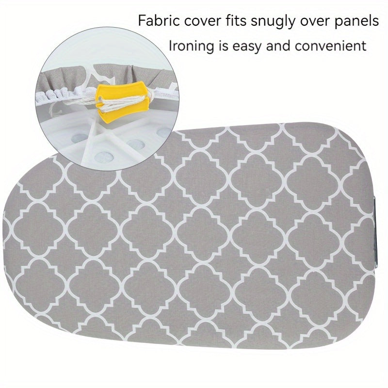 Portable Folding Ironing Board with Ultra-Wide Tabletop and Cover