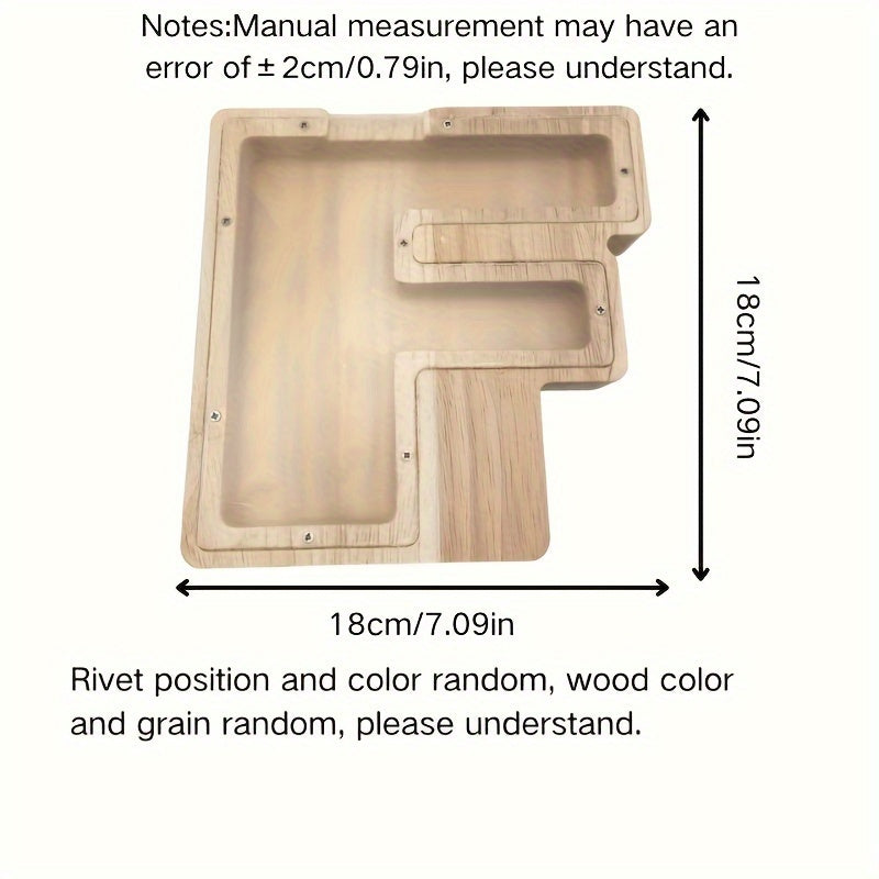 Personalized Wooden Alphabet Letters Set with 26 A-Z Transparent Blocks for Gifts and Home Decor