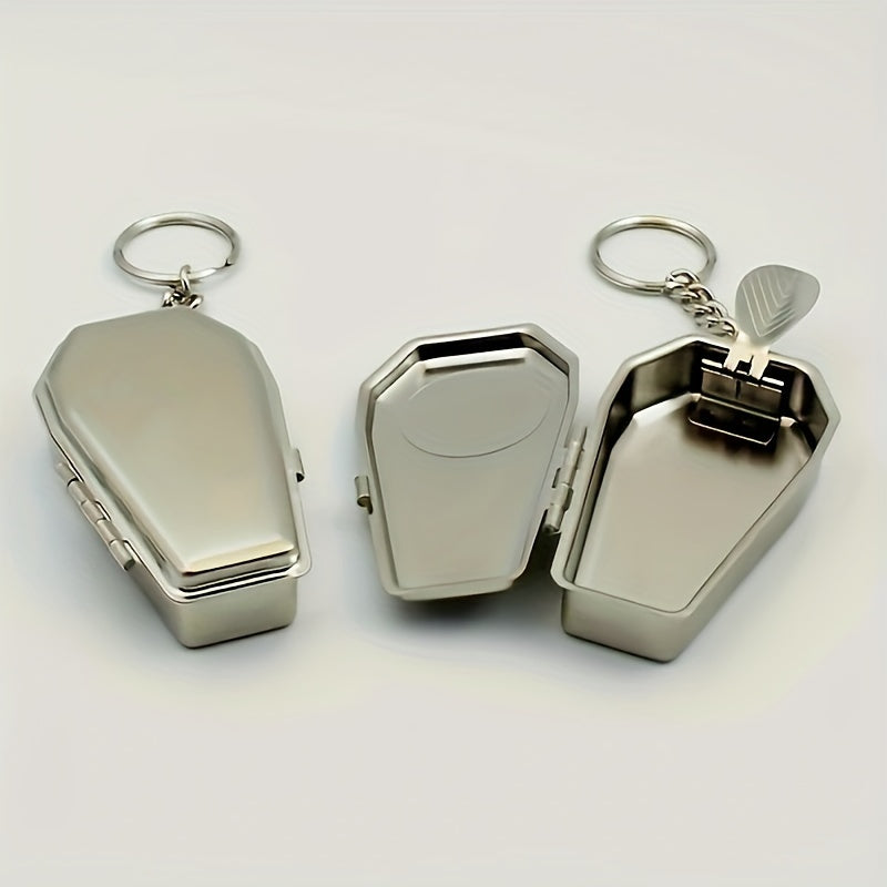 Portable Ashtray Keychain Silvery Ashware Daily Essentials