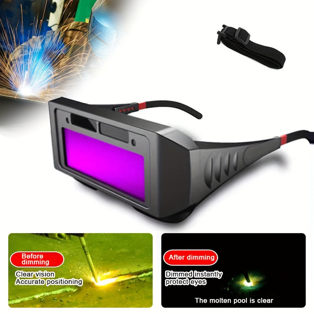 Auto Darkening Welding Helmet with Solar Power and Adjustable Shade