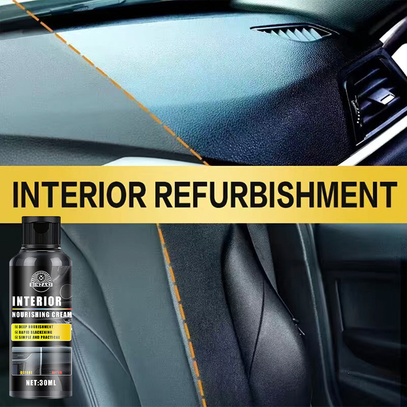 Cera plástica para interior de coche, ennegrecedor de neumáticos, reparación de arañazos en el tablero, brillo de acabado
