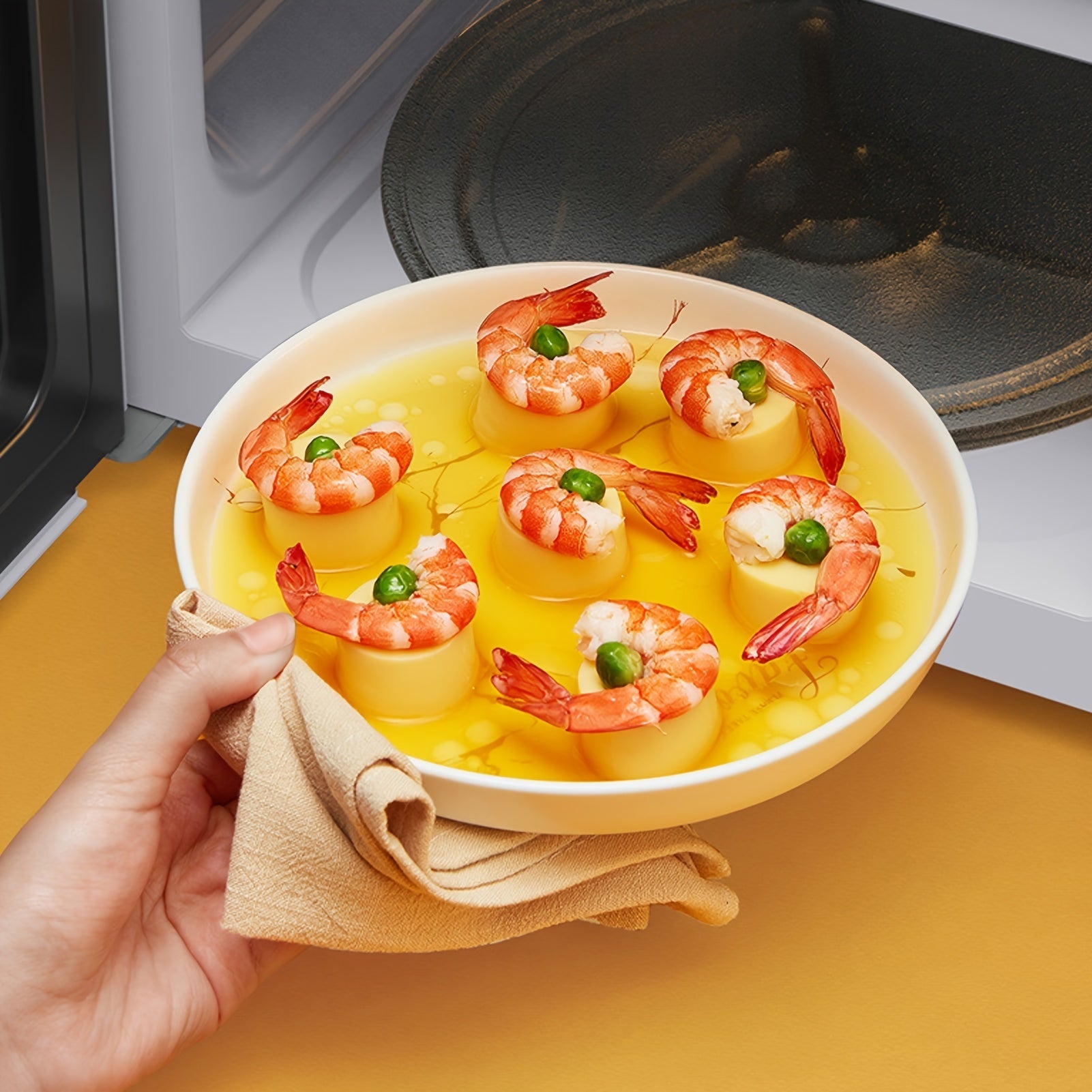 Heat-Resistant Glass Microwave Turntable Plate for Kitchen and Dining