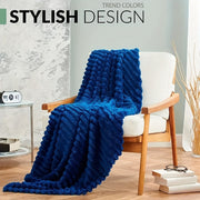 Faux Fur Sherpa Throw Blanket for Bed Sofa Cozy Warm Lightweight