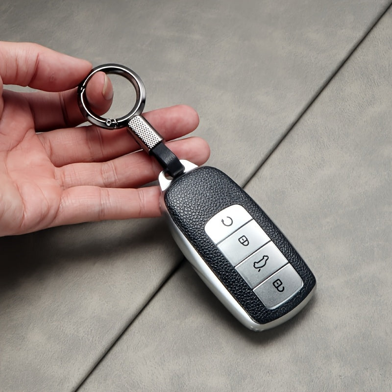 Soft TPU Keychain Protective Cover for Car Keys Full 360° Protection Durable Clear Car Key Shell