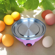 Large capacity pink egg steamer with transparent lid auto shut-off kitchen appliance gift