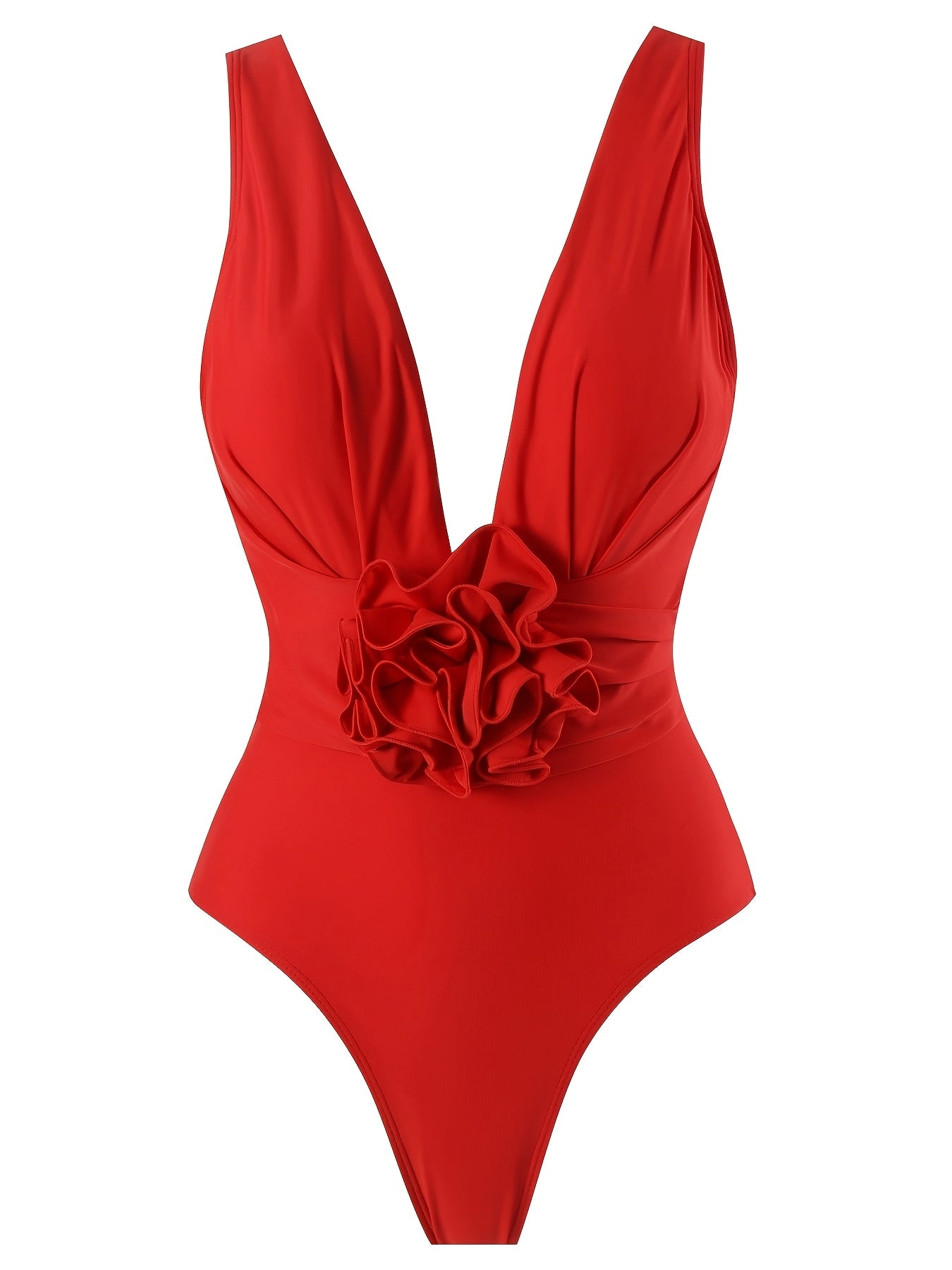 Women's Retro-Inspired Swimsuit Set with Removable Padding and Floral Cover-Up