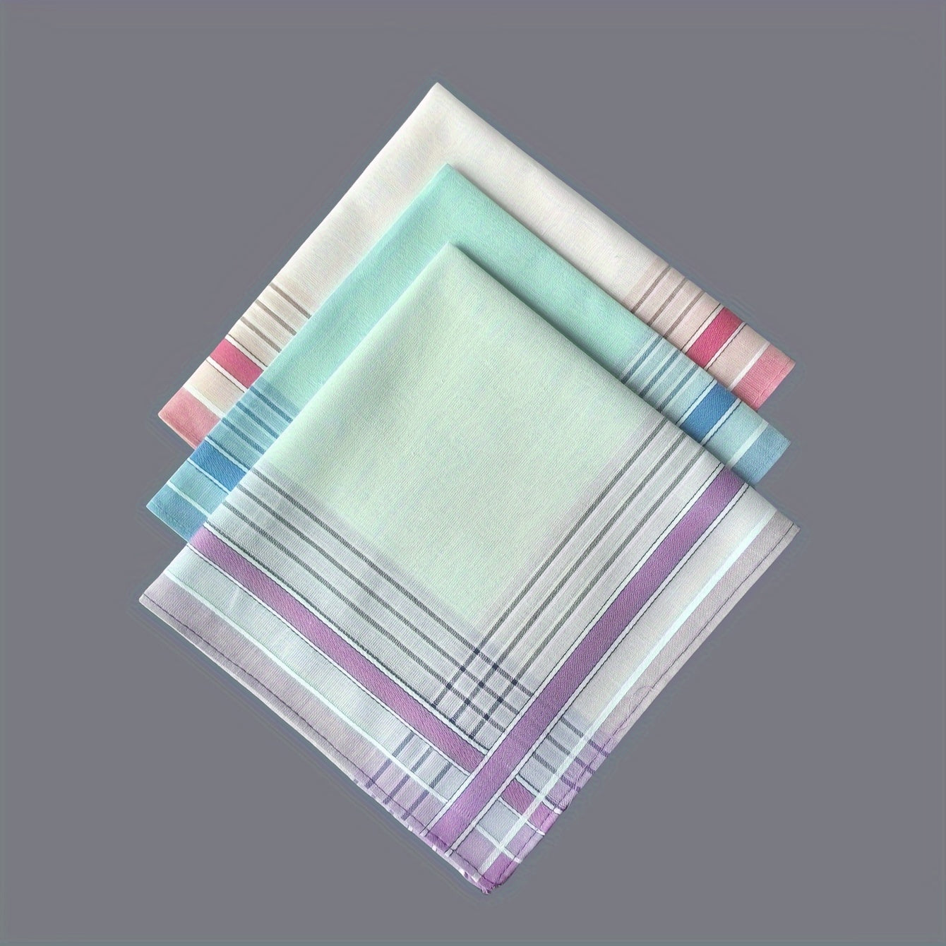 Erkaklar va ayollar uchun chiziqli dizayndagi 6 ta paxta sharf to'plami