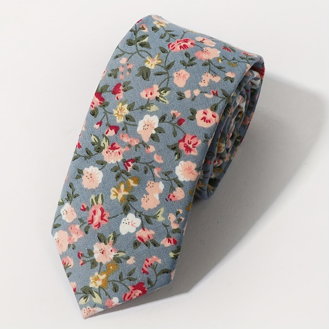 Men's Floral Print Party Tie for Formal Occasions