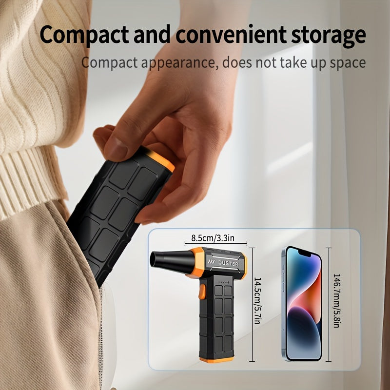 Electric Air Duster with Turbo Jet Dry Technology, Rechargeable USB, for Electronics and Keyboards