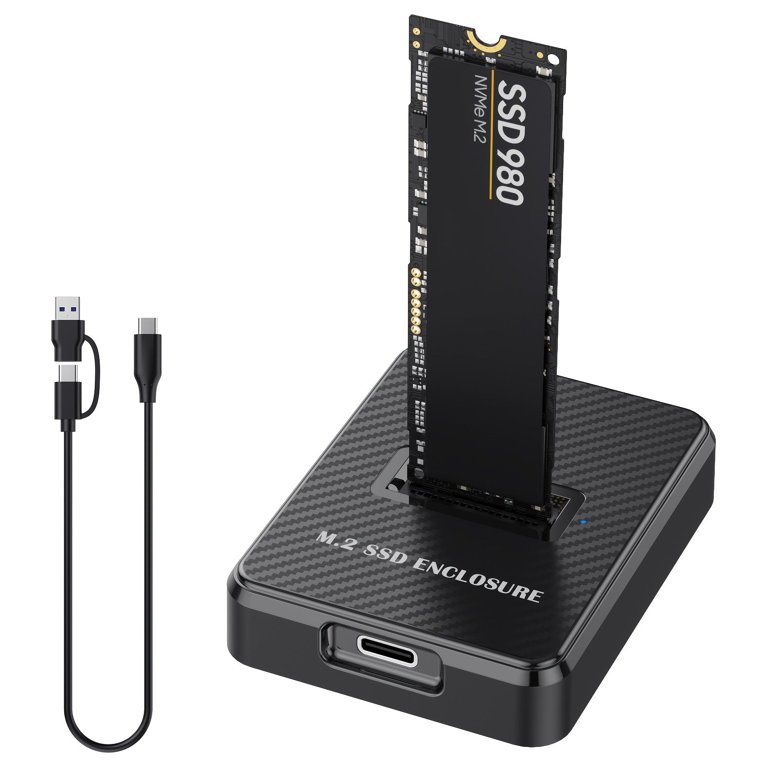 High-Speed M.2 NVMe SATA to USB-C Docking Station for 2230 2242 2260 2280 SSDs