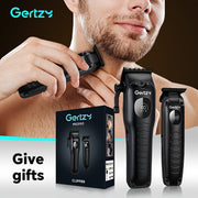 Men's Hair Clipper Set with LED Display Nine Limit Combs Hair and Oil Clippers Gift