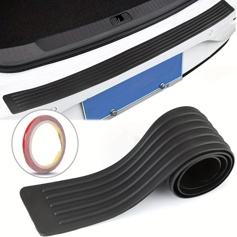Universal Car Rear Bumper Guard Protects Trunk Sill Rubber Strips