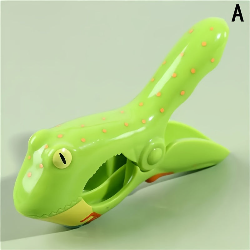 Pinza de toalla de playa de plástico con diseño de peces tropicales, duradera, para tumbonas y viajes