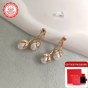 Ayollar uchun marjonli marjonlar, yangi suv marjonlari bilan, iyun oyining tug'ilgan kun toshli osma zargarlik buyumlari