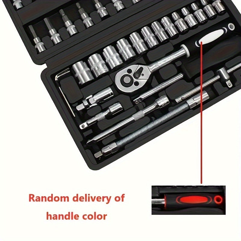 Automotive Repair Tools Set With Ratchet and Screwdrivers for Cars and Motorcycles
