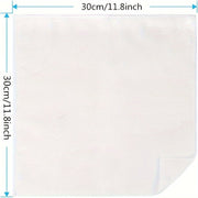 Белые ультра-мягкие микрофибровые тряпки для уборки, набор из 50 штук, 29,97 см x 29,97 см, высокоабсорбирующие и без ворса для кухни, ванной, стекла и многого другого