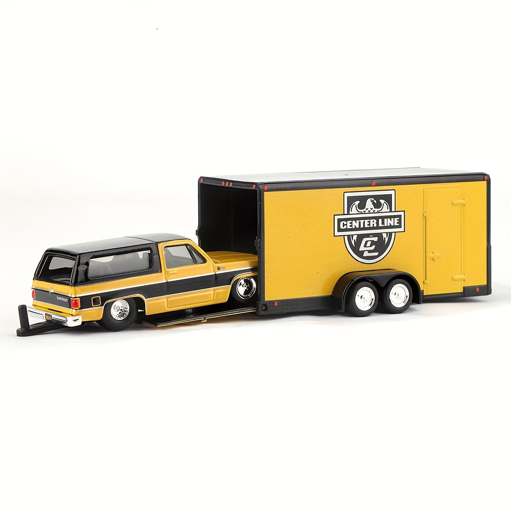 Girls Kids 1:64 Scale Die-Cast Yellow and Black Model Truck with Open Doors