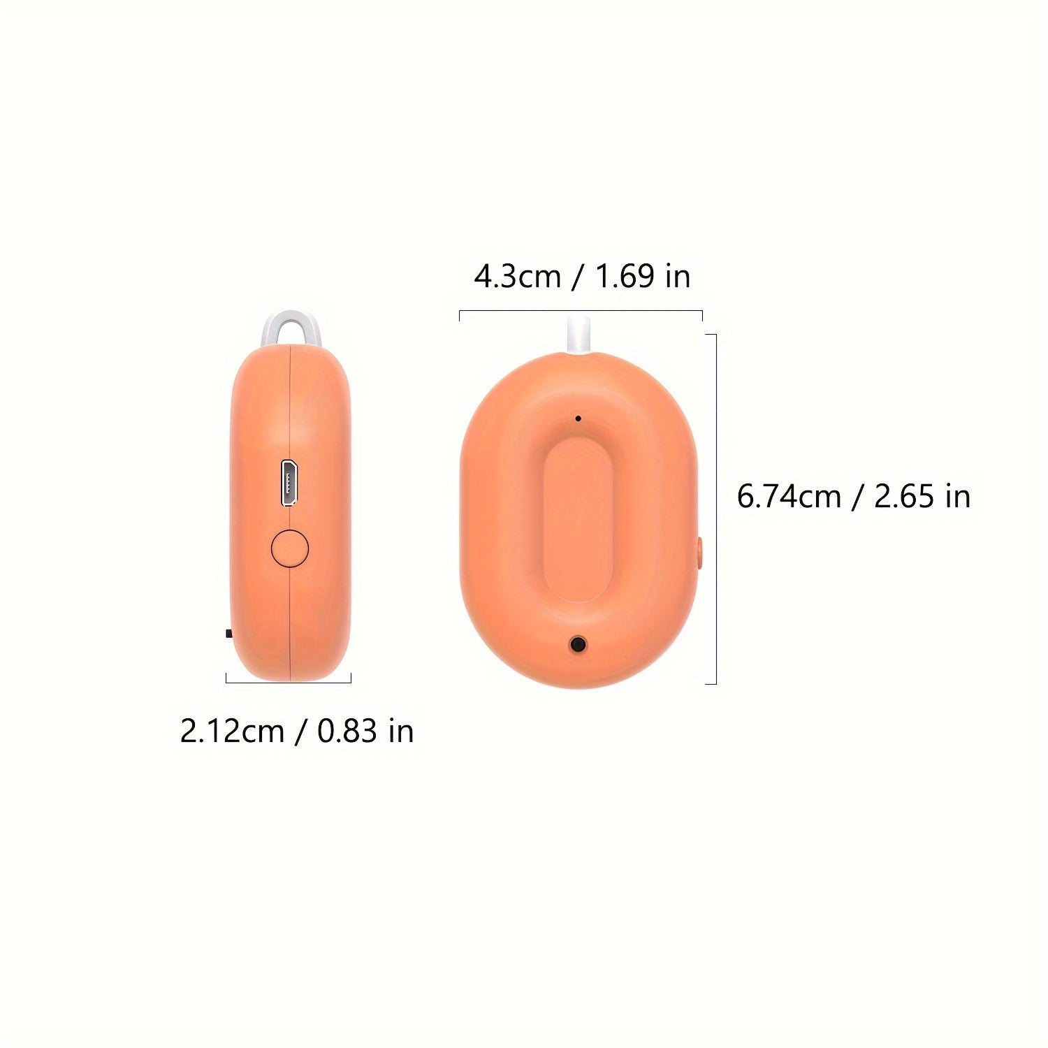 Air Purifier Necklace Portable Ionizer for Indoor Outdoor Car Use USB Rechargeable