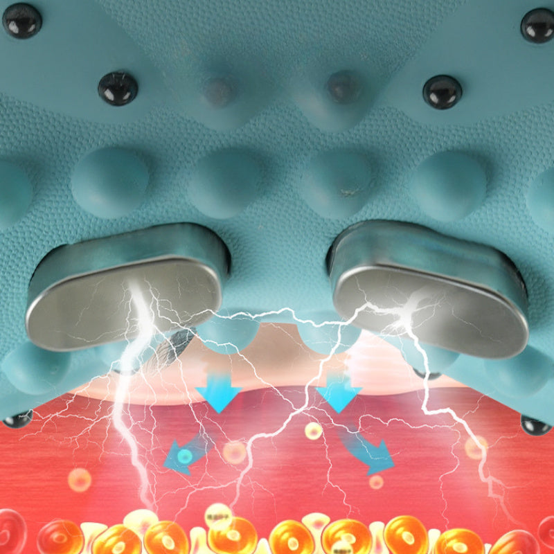Ko'p funksiyali vibratsiyali massaj yostiqchasi, issiq siqish, USB zaryadlash va bo'yin qo'llab-quvvatlash uchun ergonomik dizayn.