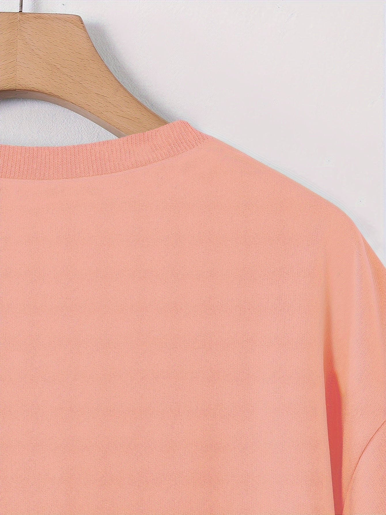 Camiseta casual de poliéster para hombre de cuello redondo con estampados de números y letras