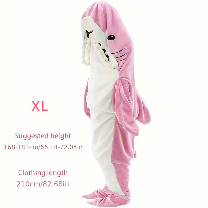 Adult Wearable Blanket Hoodie with Hood and Soft Polyester Knit for Cozy Comfort