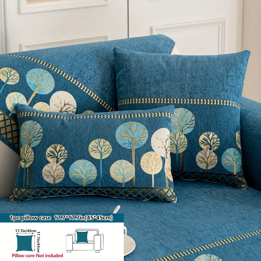 Нескользящая накидка на диван с мотивом дерева для 1-4 местных диванов, безопасна для домашних животных, моется в машине, прочная