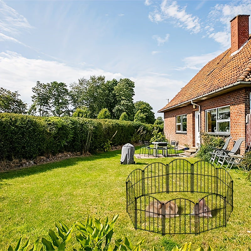 10 ta dekorativ temir bog' bog'ini rustga chidamli metallsiz bog' chetiga hayvonlar uchun chegaralar