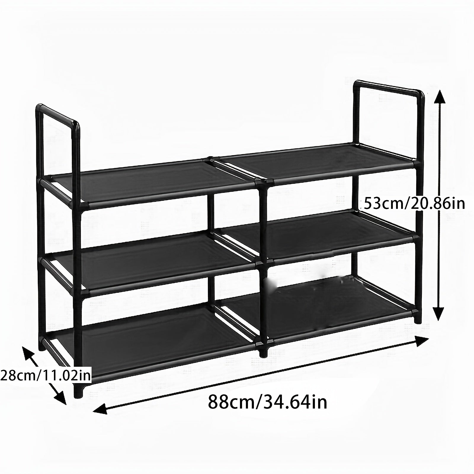 Estante para zapatos de metal, de 3 a 4 niveles, impermeable, resistente, ahorra espacio, organizador de almacenamiento