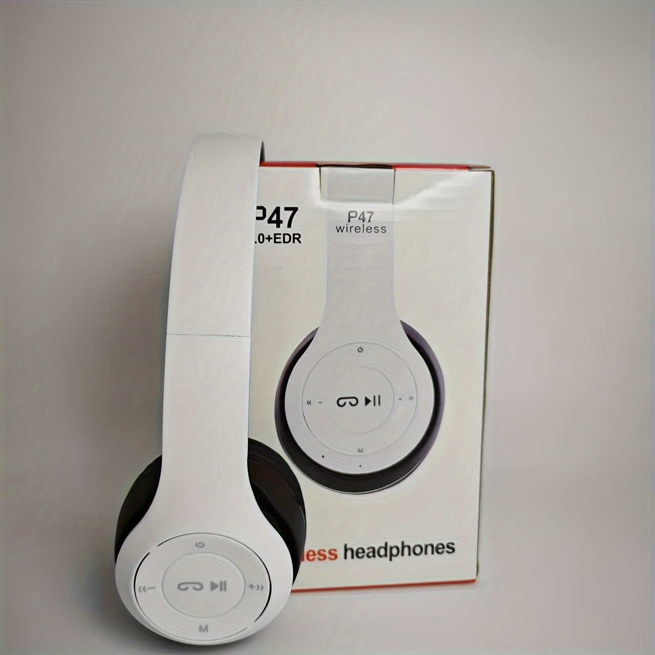 Wireless Over-Ear Headphones with Noise Cancellation and Rechargeable Battery
