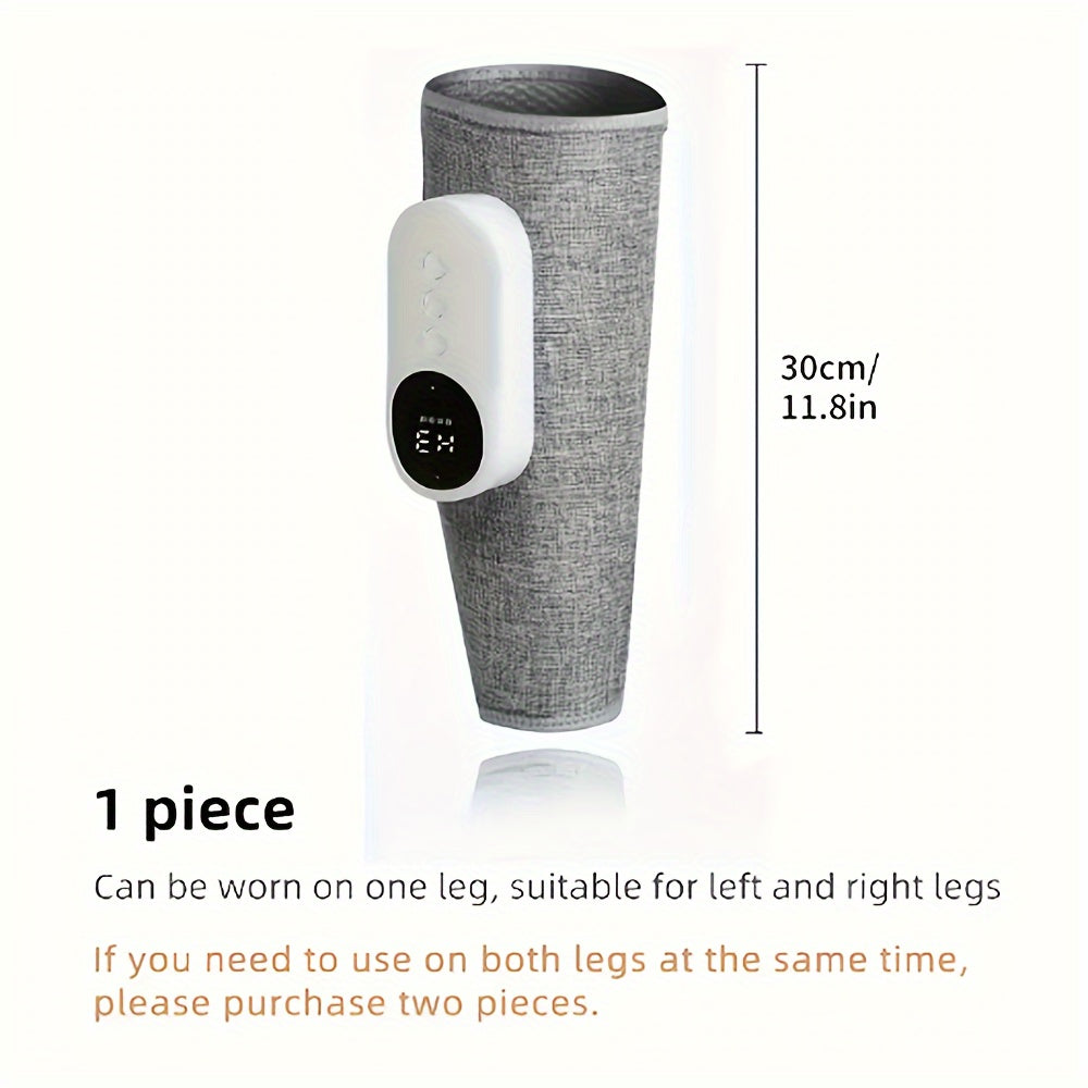 USB Rechargeable Leg Massager with Heat Air Compression for Feet Calves Thighs Knees