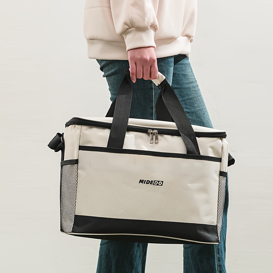 Portable Thermal Bento Bag for Food Delivery and Lunch, Large Capacity Insulated Tote